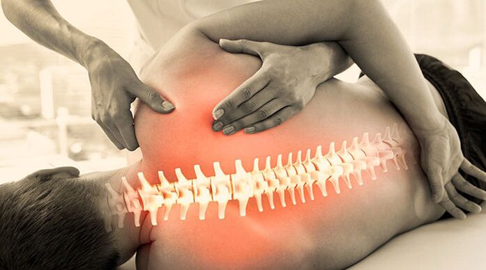 Massage zum Verschmelzen von Muskelgewebe bei Rückenschmerzen
